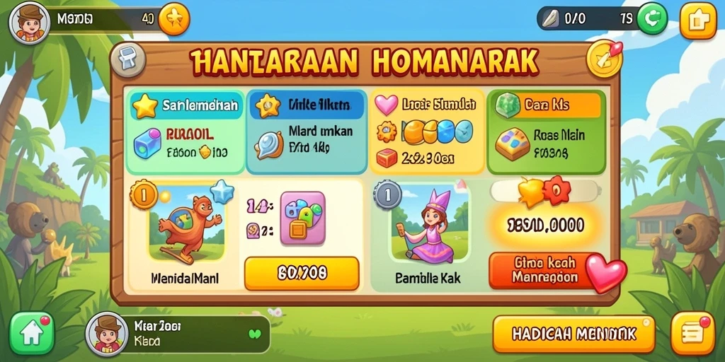 Tampilan grafis yang memukau dengan desain modern.