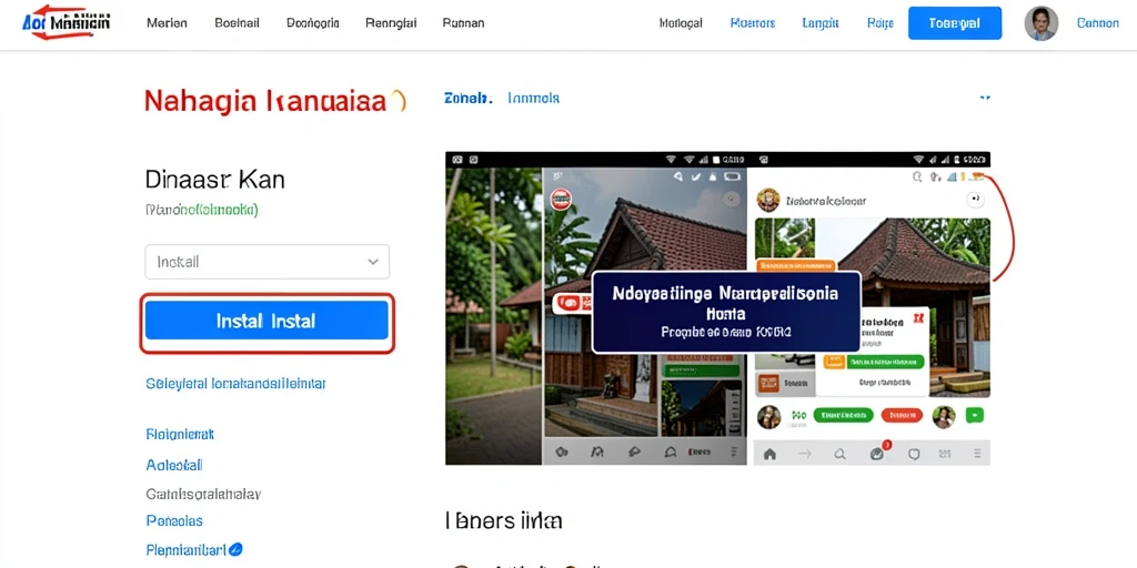 Screenshot menampilkan antarmuka utama yang menarik.
